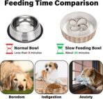 Ceramic Slow Feeder Dog Bowl Slow Feeder Dog Bowl For Medium Large Anti-Choking Slow Eating Dog Bowl Non Slip Dog Bowl Slow Feeder - Image 10