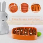 Slow Feeder Dog Bowl, Dog Food Bowl For Small & Medium-Sized Dogs, Carrot Design Dog Bowls,Non-Slip Dog Slow Feeder Bowls, Pet Slow Feeder Bowl For Dry Wet Food - Image 7