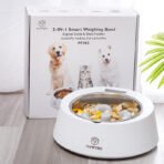 Pet Dog Bowl Slow Feeder Dog Food Bowl Smart Weighing Dog Slow Feeder Cat Pet Feeder - Image 3