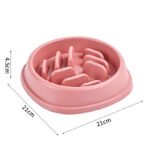 Dog Bowl Cat Slow Feeder Bowl Anti-choking Slow Feeder For Dogs Large Capacity Food Dish - Image 4