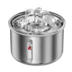 Pet Automatic Water Dispenser Stainless Steel Smart Small Flower Fountain - Image 7