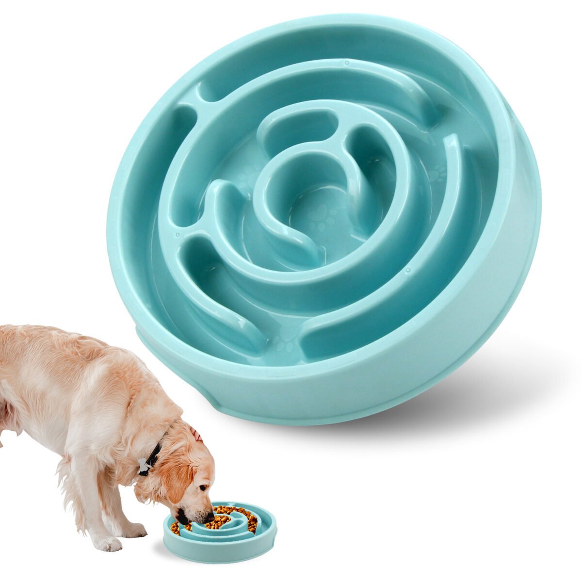 Slow Feeder Dog Bowls Silicone Dog Puzzle Feeder Bowl For Healthy Eating Puppy Slow Feeder Bowl Anti-Choking Dog Slow Feeder Bowls - Image 5