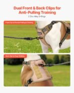 Dog Harness For Large Dogs No Pull Tactical Dog Harness Adjustable Pet Vest - Image 3