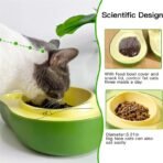 Automatic Drinking Water Bottle Pet Feeder Avocado Shape Kitten Slow Food Feeding Bowl Small Pets Feeder - Image 8