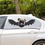 Halloween Car Window Curtain Sunshade Cover Pet Seat - Image 5
