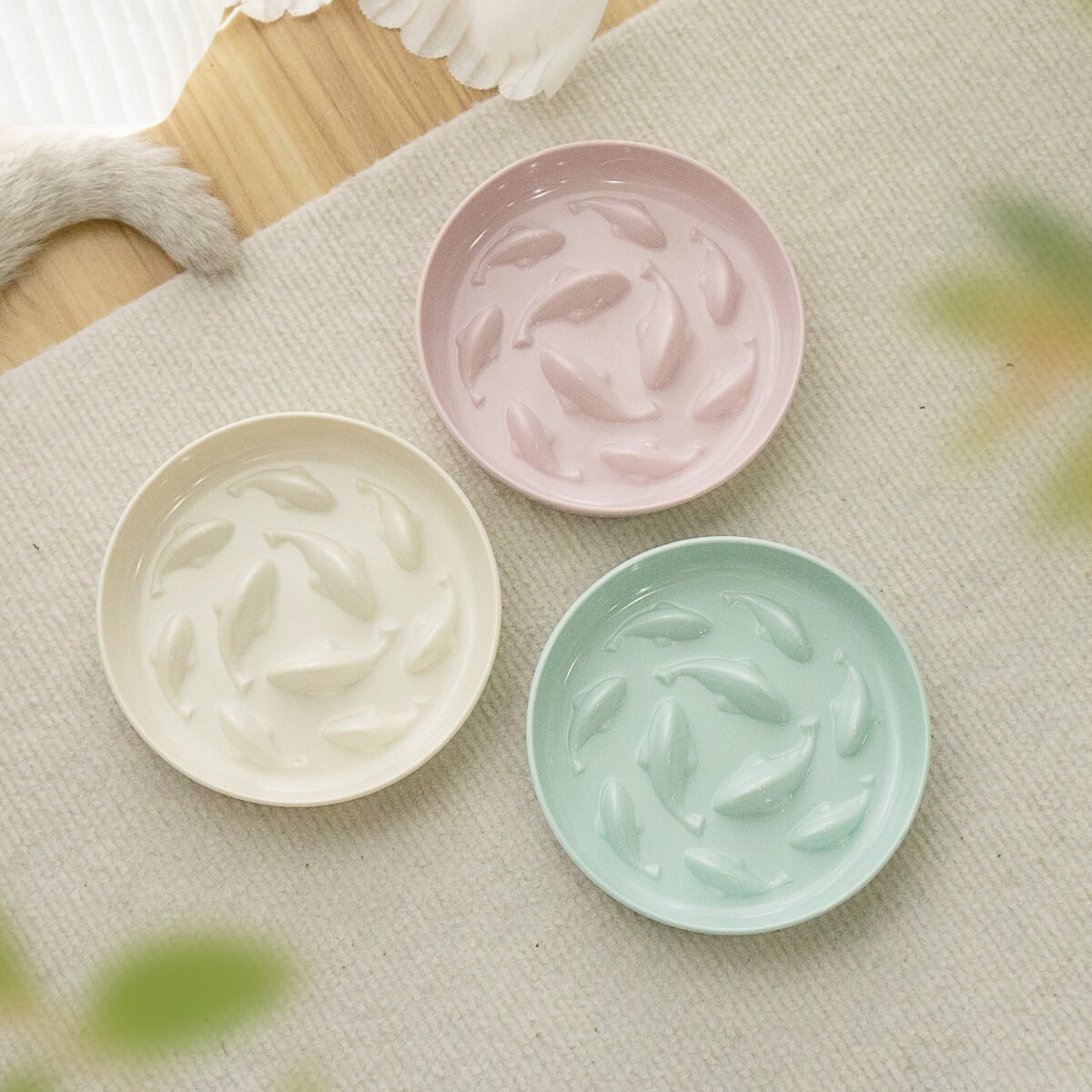 Dogs And Cats Slow Feeding Bowl Pet Bowl Cat Slow Tableware Feeder - Image 2