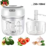 Mini Electric Garlic Chopper USB Charging Ginger Masher Machine Sturdy Durable Chili Vegetable Crusher Kitchen Tool - Image 3