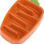 Slow Feeder Dog Bowl, Dog Food Bowl For Small & Medium-Sized Dogs, Carrot Design Dog Bowls,Non-Slip Dog Slow Feeder Bowls, Pet Slow Feeder Bowl For Dry Wet Food
