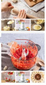 Household Electric Multi-function Small Vegetable Chopper Blender Cooking Machine - Image 2