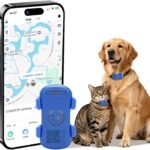 Dog GPS Tracker Real Time, Anti-Lost Pet Tracker With Geofence, Flash Light And Sound Alarm, Unlimited Distance Tracking, Fits Most Pet Collars, Subscription Required