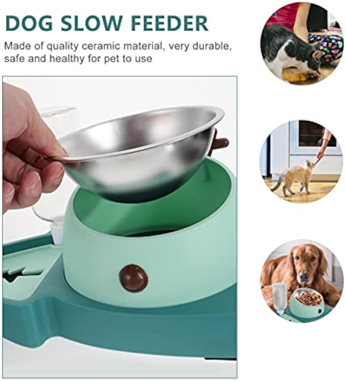 Pet Bowl Pet Feeding Bowl Slow Feeding Bowl Pet Feeding Equipment Dog Bowls - Image 9