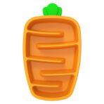 Slow Feeder Dog Bowl, Dog Food Bowl For Small & Medium-Sized Dogs, Carrot Design Dog Bowls,Non-Slip Dog Slow Feeder Bowls, Pet Slow Feeder Bowl For Dry Wet Food - Image 2