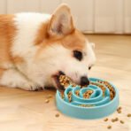 Slow Feeder Dog Bowls Silicone Dog Puzzle Feeder Bowl For Healthy Eating Puppy Slow Feeder Bowl Anti-Choking Dog Slow Feeder Bowls - Image 8
