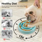 Slow Feeder Dog Bowls Silicone Dog Puzzle Feeder Bowl For Healthy Eating Puppy Slow Feeder Bowl Anti-Choking Dog Slow Feeder Bowls - Image 4