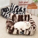 Large Pet Sofa Bed Plush Pet Bed - Image 2