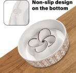 Ceramic Slow Feeder Dog Bowl Slow Feeder Dog Bowl For Medium Large Anti-Choking Slow Eating Dog Bowl Non Slip Dog Bowl Slow Feeder - Image 5