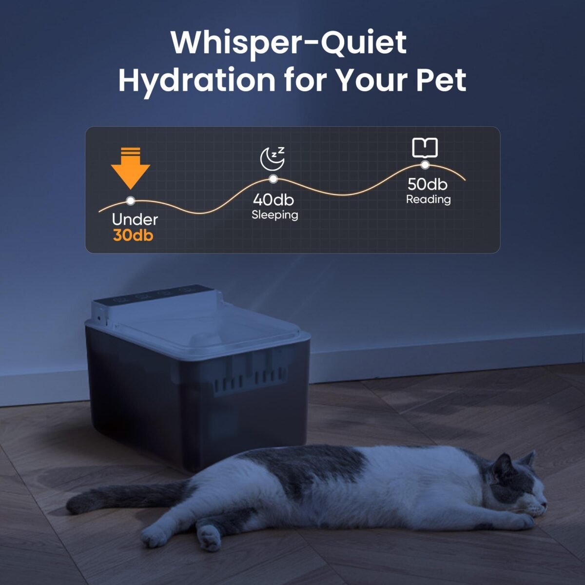 Wired Automatic Pet Fountain Dog Water Dispenser Automatic Sensing Function - Image 7