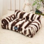 Large Pet Sofa Bed Plush Pet Bed - Image 8