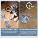 Upgrade Cat Interactive Ball Toy Automatic Rolling Ball Faux Tail Rechargeable Smart Pet Electric Toy Laser Pointer Cat Accessor - Image 9