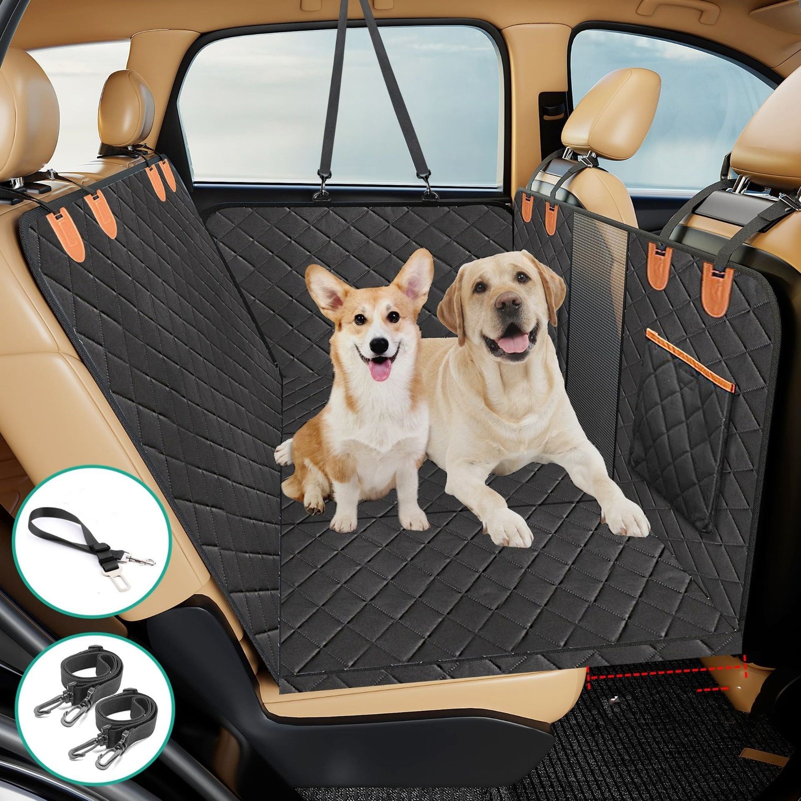 df9cb6fc-1fae-4901-96bf-c41080e8c495.jpg Heat Load Bearing Seat Cover Car Mounted Pet Pad - Image 1