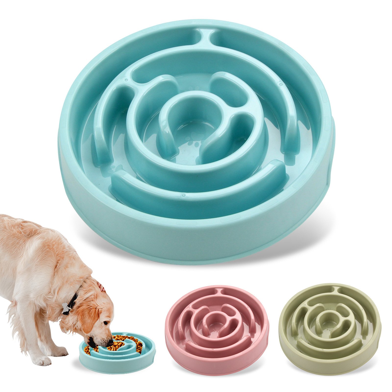eb06e578-7b78-4356-8908-d134d3ddc853.jpg Slow Feeder Dog Bowls Silicone Dog Puzzle Feeder Bowl For Healthy Eating Puppy Slow Feeder Bowl Anti-Choking Dog Slow Feeder Bowls - Image 1