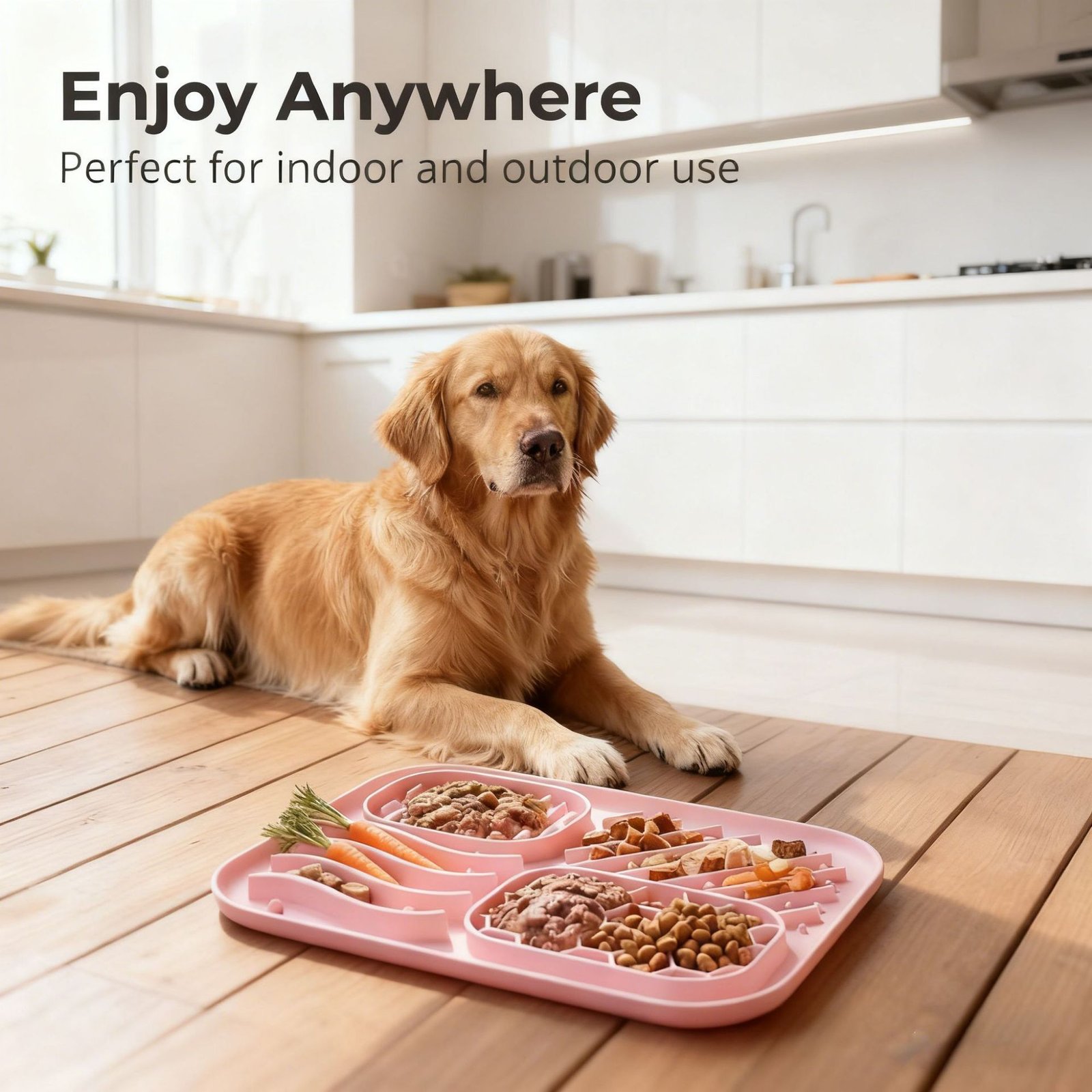 f60f5087-365a-44ac-92b0-52151225bc91.jpg Dog Slow Feeder Bowl With Suction Cup To Prevent Choking And Encourage Slow Eating Mat - Image 1