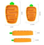 Slow Feeder Dog Bowl, Dog Food Bowl For Small & Medium-Sized Dogs, Carrot Design Dog Bowls,Non-Slip Dog Slow Feeder Bowls, Pet Slow Feeder Bowl For Dry Wet Food - Image 5