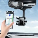 360 Rear View Mirror Phone Holder For Car 1 1