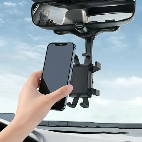 360 Rear View Mirror Phone Holder For Car 1