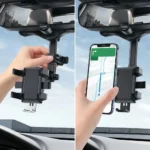 360 Rear View Mirror Phone Holder For Car
