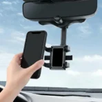 360 Rear View Mirror Phone Holder For Car 4