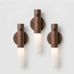 Auto Led Usb Magnetic Wood Wireless Night Light Corridors Porch Lights Pir Motion Sensor Wall Light Cabinet Lamp 8