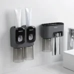 Bathroom Accessories Wall Mounted Automatic Toothpaste Holder Dispenser 1