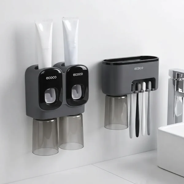 Bathroom Accessories Wall Mounted Automatic Toothpaste Holder Dispenser 1