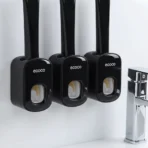 Bathroom Accessories Wall Mounted Automatic Toothpaste Holder Dispenser 12