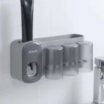 Bathroom Accessories Wall Mounted Automatic Toothpaste Holder Dispenser 3