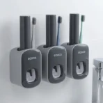Bathroom Accessories Wall Mounted Automatic Toothpaste Holder Dispenser 4