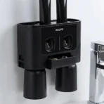 Bathroom Accessories Wall Mounted Automatic Toothpaste Holder Dispenser 9