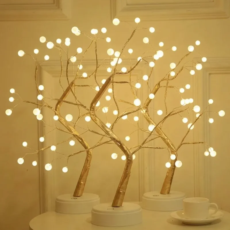 Bedroom Light With Copper Wire Led Lamp 1