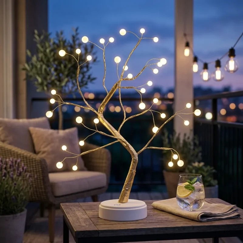 Bedroom Light With Copper Wire Led Lamp 9