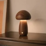Bring Nature Indoors Heart Warming Wooden Mushroom Night Light 2