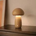 Bring Nature Indoors Heart Warming Wooden Mushroom Night Light 4