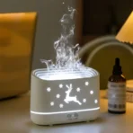 Elk Flame Humidifier Diffuser Mute Household Atmosphere Lamp Christmas Home Decorations 4