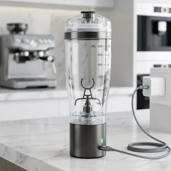 Post Workout Essential Portable Usb Rechargeable Shake Bottle 4