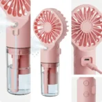 Small Mist Fan Spray Humidification Strong Power Fan Portable Water Supplement Icy And Refreshing Iced   Fan  Usb Charging 6