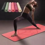 Tappetino Yoga Antiscivolo Tappetino Tpe Yoga Yoga Mat Con Linee Guida Attrezzatura Yoga Principianti Tappetino Pilates Eco Friendly Accessori Yoga 2026 Fitness Mat Professionale 1