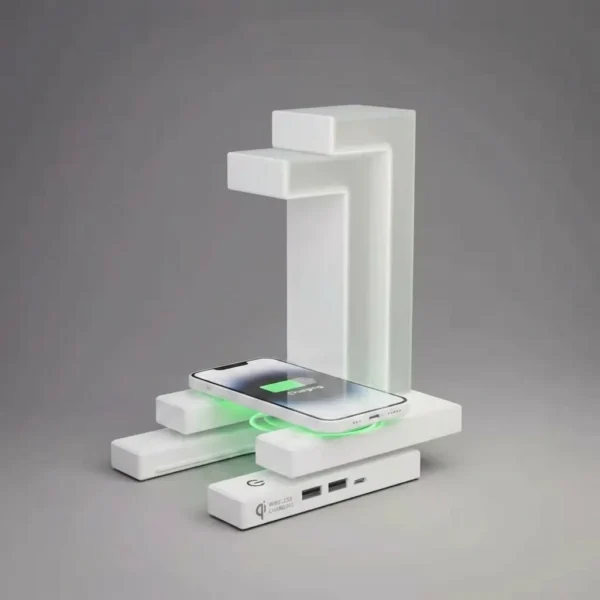 The Existential Crisis Creative Smartphone Wireless Charging Suspension Table Lamp Balance Lamp Floating For Home Bedroom 6