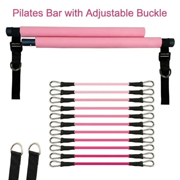 Ultimate Pilates Studio at Home- Multi-Functional Resistance Band Bar