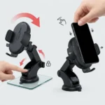 Car Phone Holder Long Rod Telescopic